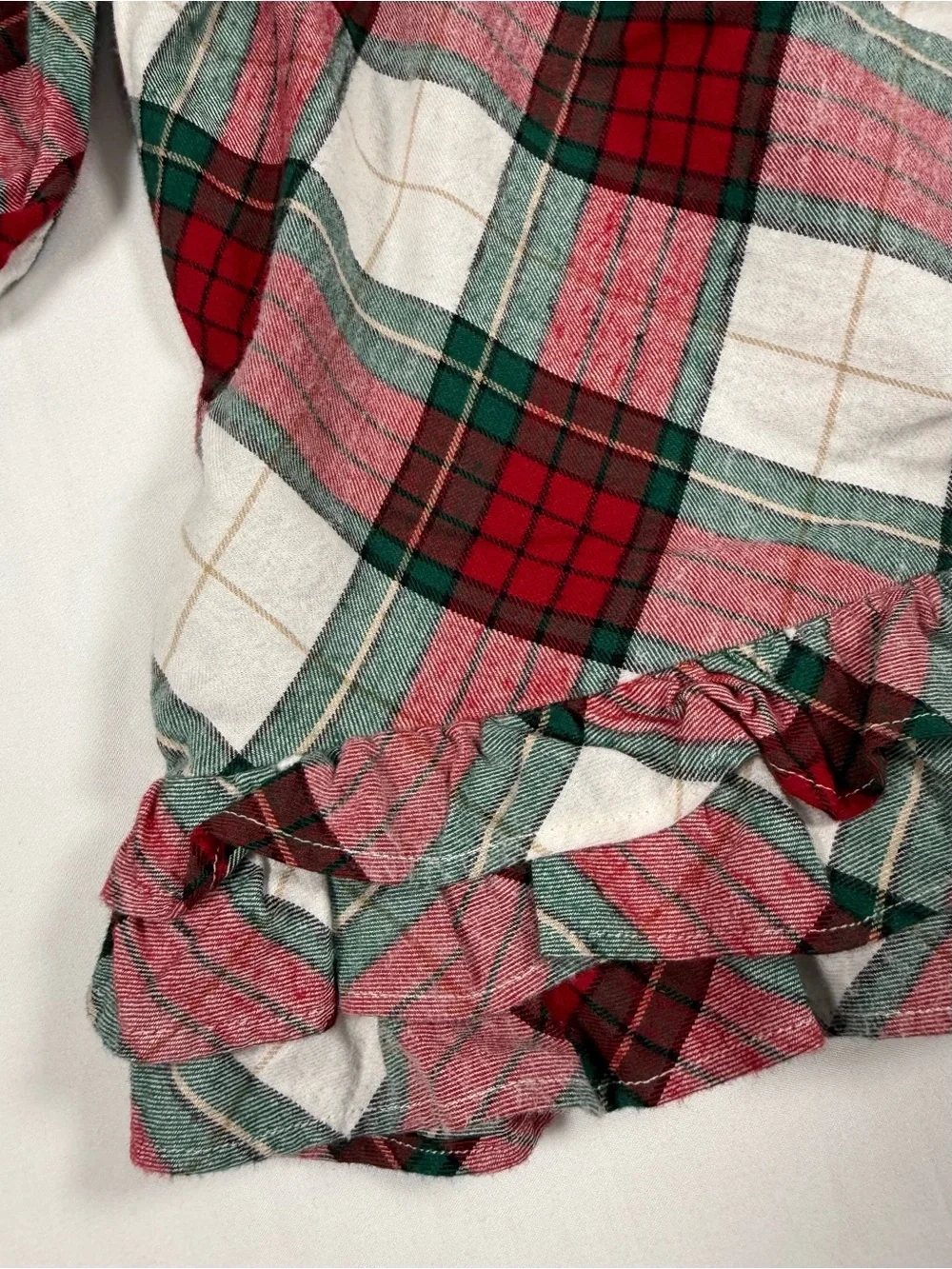 GYMBOREE Girls Christmas Plaid Ruffle Dress 9-12 Months Tartan Holiday Preppy